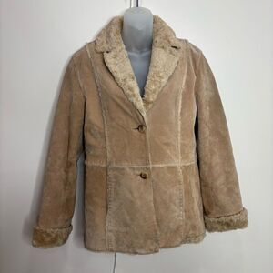 Giacca Vintage Penny Lane Genuine Leather Hippy Coat Tan brown medium jacket